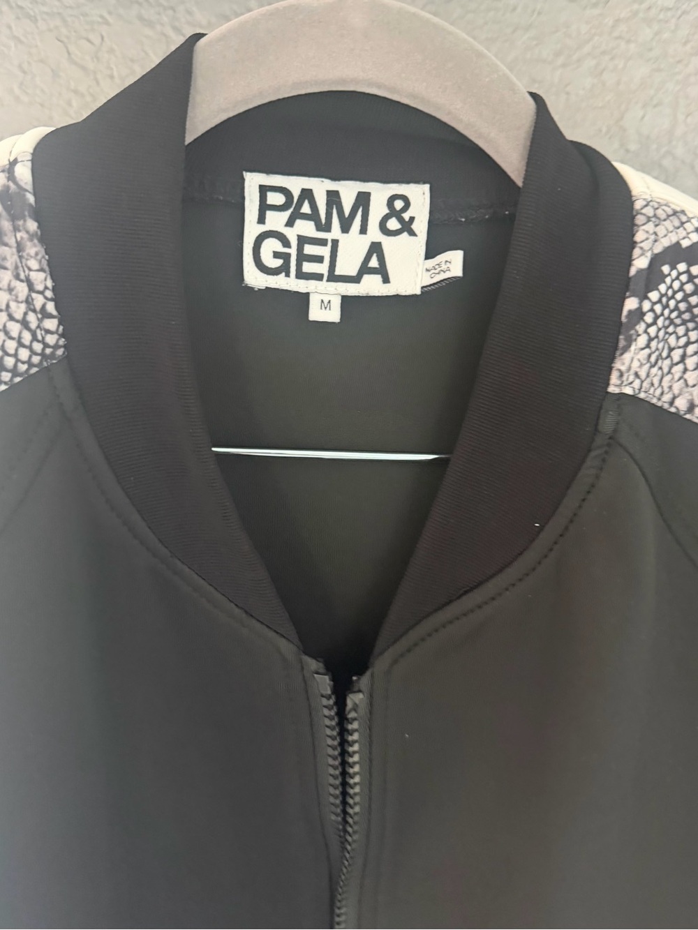 Pam & Gela black with Snake Print Track Jacket & Pants Set - Picture 8 of 13